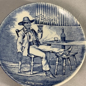 Miniature Plate Boch Belgium Le Rhum