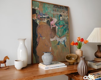 Toulouse-Lautrec Moulin Rouge Print: Vintage French Cabaret Poster (Digital Download)