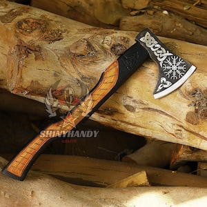 Handmade Viking axe Hand Forge axe Functional Hatchet Viking Hatchet Bearded axe Best man Gift Birthday gift, Personalized Gift for Him
