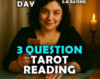 3 Question Tarot Reading, Same Day Psychic Medium Insights, Psychic Reading, Love Advice, Future Reading, Career Guidance, Intuitive Tarot