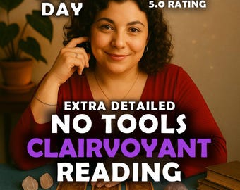 No Tools Clairvoyant Reading, Honest Psychic Reading, Same Day Clairvoyant Reading, Spiritual Guidance, Love, Career & General Reading