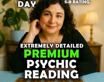 Premium Psychic Reading, Extremely In-Depth Psychic Reading, Detailed Spiritual Guidance & Spiritual Clarity, Same Day Psychic Reading