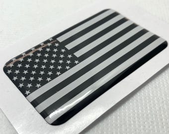 USA American Stars And Stripes 64mm Domed Gel Sticker/Decal – Glossy Finish