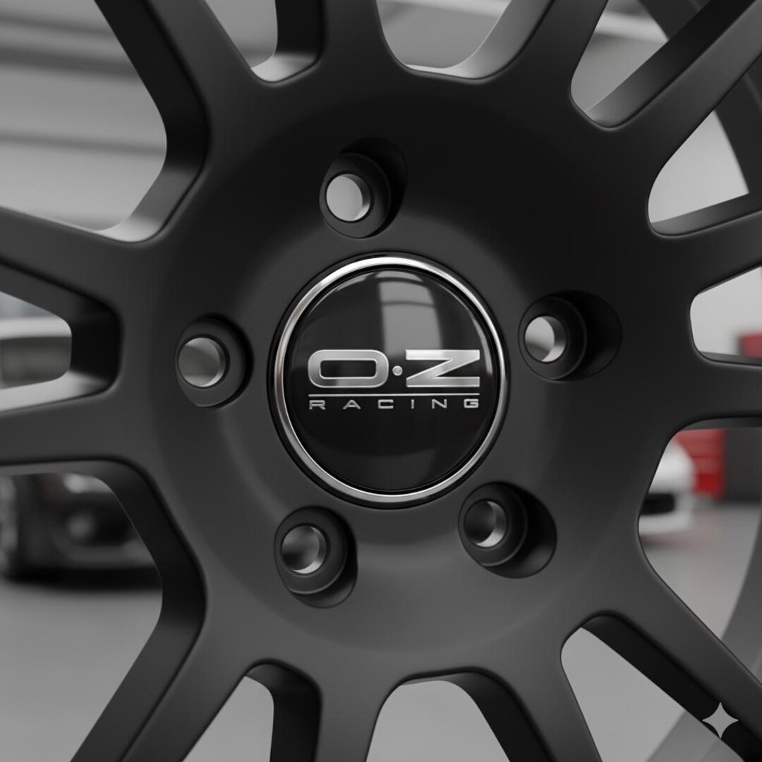 Oz Racing Rim Logo OZ Racing Logo 3D Domed Gel Sticker | 60mm Round Chrome Black Decal ...