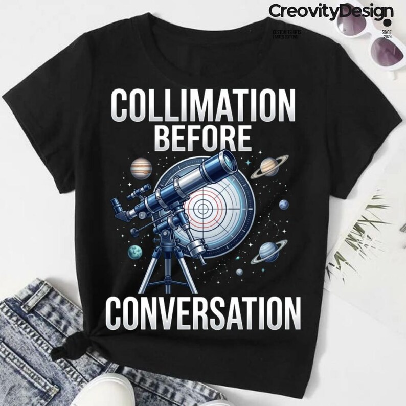 Telescope Collimation Science Humor, Astronomy Stargazing Design, PNG ...