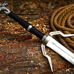 Handmade Witcher Smithy Sword Master Sword of Geralt of Rivia Feline Steel sword Personalized Birthday gift for boyfriend Christmas Gift
