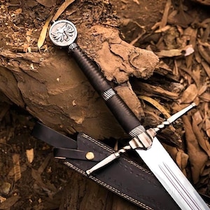 Handmade Witcher 3 Sword Master Sword OF Geralt Of Rivia Feline Steel Silver sword Personalized Birthday gift for boyfriend, Christmas Gifts
