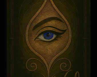 Impresión del sigilo del ojo del vidente: Arte de altar para la activación del tercer ojo (descarga digital)