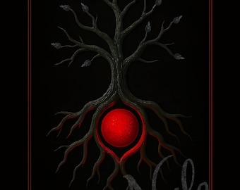 Zurael Strength Sigil: Ancestral Roots Digital Art (PNG & PDF)