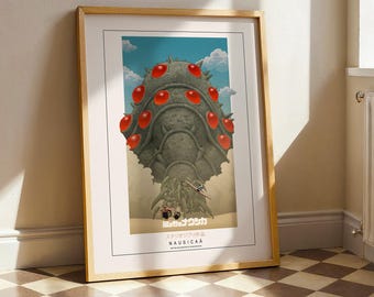 Nausicaä of the Valley of the Wind-poster, Studio Ghibli-kunst aan de muur, Miyazaki-filmprint, anime-kamerdecor, cadeau voor anime-fans, Nausicaä-kunst