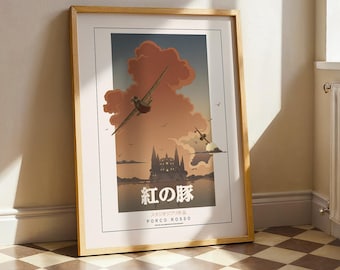 紅の豚 1992 ジブリ日本ちらし映画ポスター フライヤー B5 - Etsy 日本