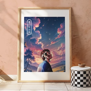 Demon Slayer Tanjiro Poster, Anime Wall Art, Tanjiro Kamado Print, Room Decor, Gift for Anime Lovers, Manga Art