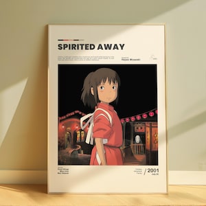 Spirited Away Movie Poster: Studio Ghibli Anime Art Print