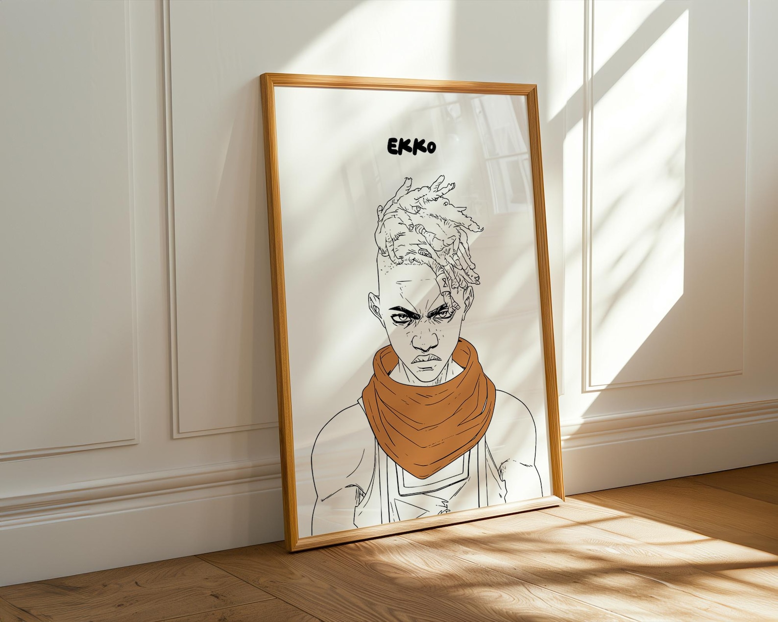 Ekko Arcane Netflix Poster – League of Legends Pencil Art Wall Print ...