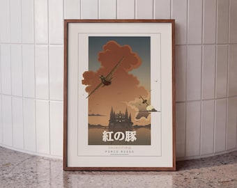紅の豚 1992 ジブリ日本ちらし映画ポスター フライヤー B5 - Etsy 日本