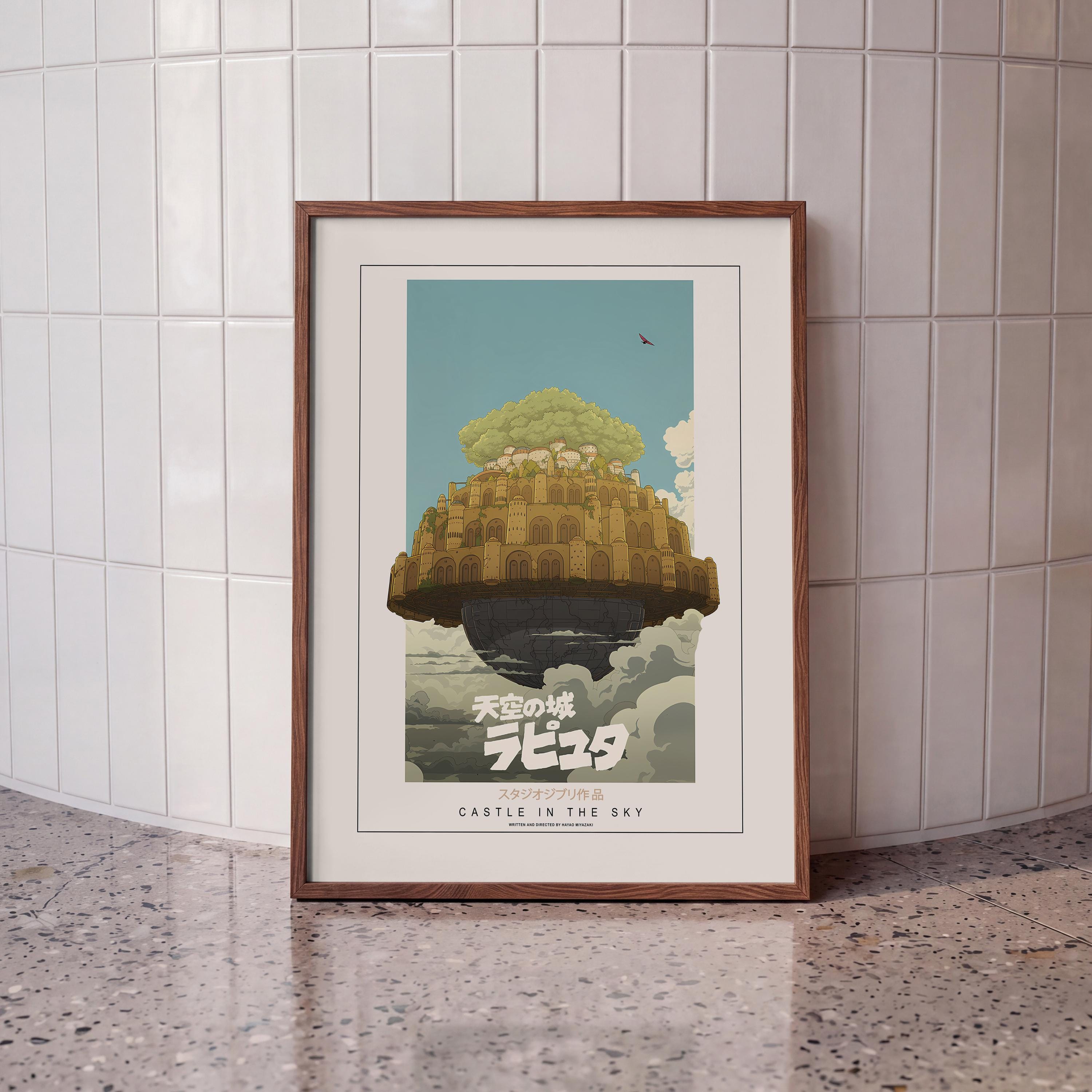 Castle in the sky poster - Etsy 日本
