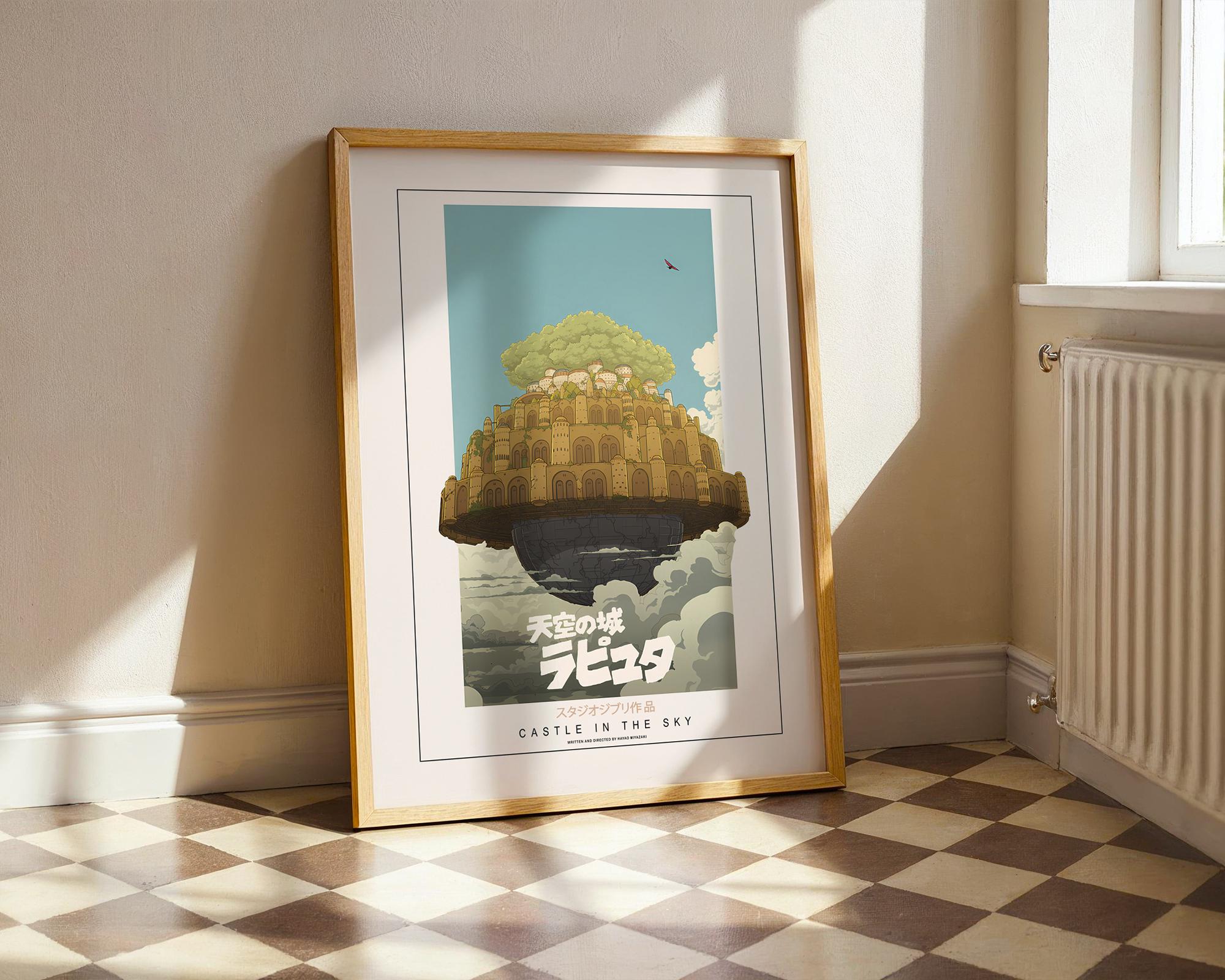 Castle in the sky poster - Etsy 日本