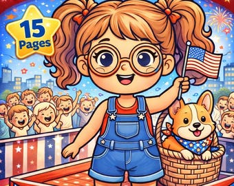 4th of July Activity Pack for Kids Printable – Coloring Pages, Maze & Word Search, Patriotic Kids Worksheet Bundle, Summer Kids Activity PDF