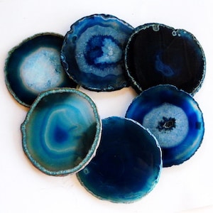Large Agate Slice Drawer Pulls Knobs 18K Gold Silver and Copper Leaf Edge NEW COLLECTION Custom image 4