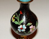 Chinese Champleve Cloisonne Enamel Vase Lamp Finial Chinoiserie X Quality Cloisonne Oriental High End Lamp Shade Decor Brass Base