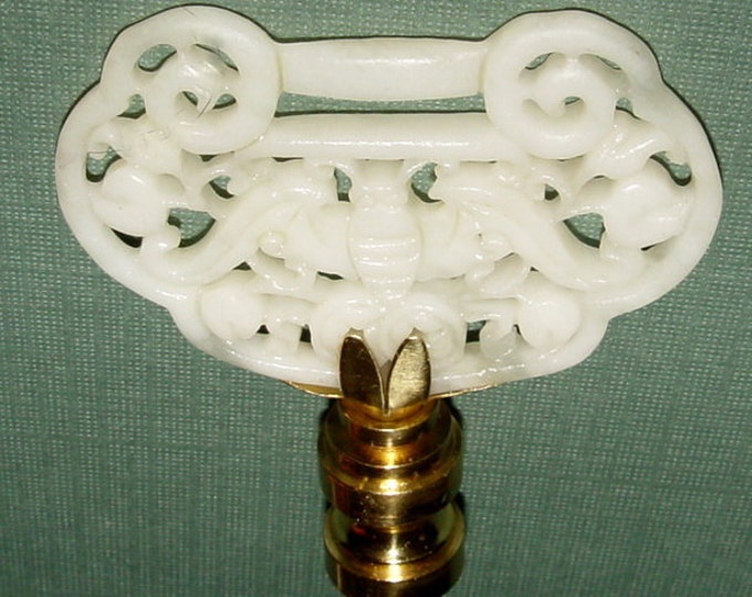 Chinese Hand Carved Jade Lamp Finial Etsy
