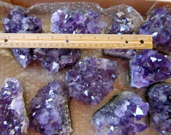 XXX Quality Amethyst Druzy Gemstone 10 lbs 15.7 Oz  Huge Crystal Clusters  Large Size Flat Bulk Mineral Lot FREE SHIPPING