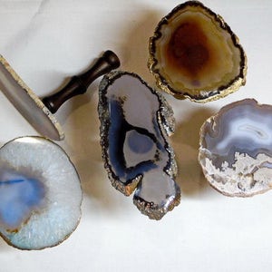 Custom Agate Drapery Holdback Pull ALL COLORS  Gemstones Home Decor Curtains Window Jewelry  Gold Bronze Black Pewter Window Treatments