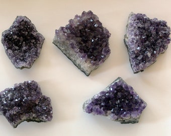 X Large Amethyst Crystal Druzy Gemstone Drawer Pulls Knobs Gold Silver Copper Edge
