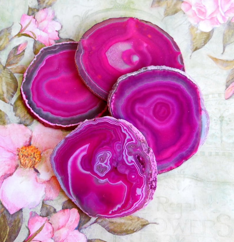Large Agate Slice Drawer Pulls Knobs 18K Gold Silver and Copper Leaf Edge NEW COLLECTION Custom image 6