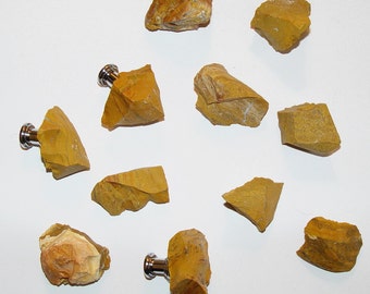 Custom Raw Petrified Wood Drawer Pull Knobs