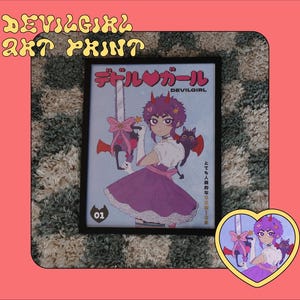 DevilGirl Manga-Anime Inspired Art Print