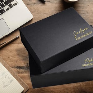Personalized Groomsmen Gift Box, Groomsmen Gifts, Custom Best Man Gift Box, Personalized Empty Wedding Gift Box, Groomsmen Proposal Box