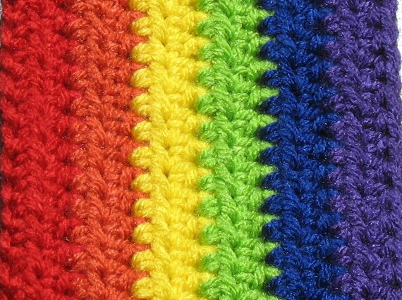 Anti-Trump Gay Pride Flag Gay Pride Scarf Accessoires Sjaals & omslagdoeken Sjaals Not My President Political Accessory Scarf LGBTQ Accessory Crocheted Pride Rainbow Scarf 