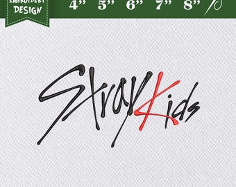 Borduurontwerpbestand: Kpop Stray Kids-borduurwerk, Stray Kids Member Merch, Stray Kids SKZ Concert DomiATE World Tour, Kpop Gift for Stay.