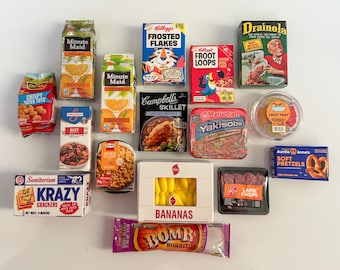 Mini Grocery Magnets | Tiny Food Fridge Decor