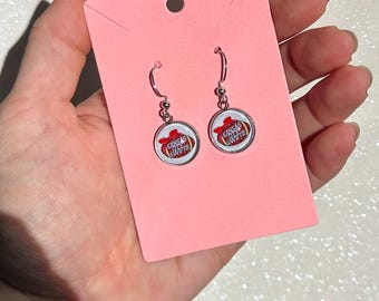 Kansas City Swiftie-oorbellen: Game Day glitterhangers