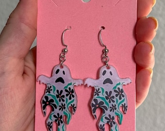 Blumengeist Ohrringe | Gruseliger Halloween Schmuck
