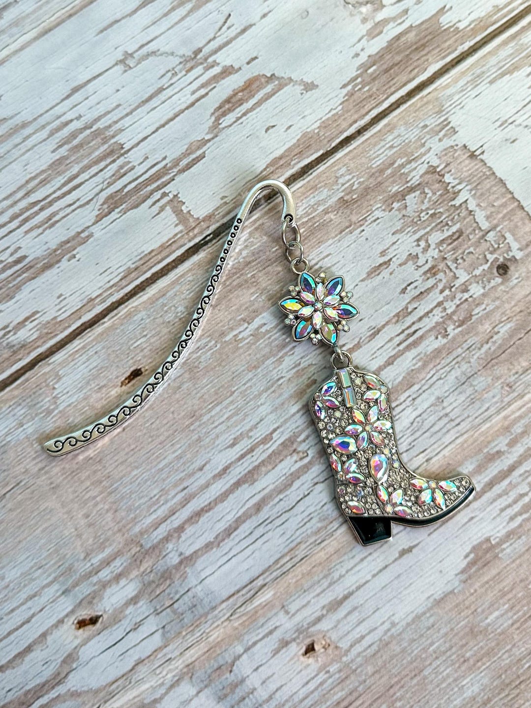 Cowgirl Boot Bookmark | Sparkly Western Bookmark | Glam Reader Gift - Etsy