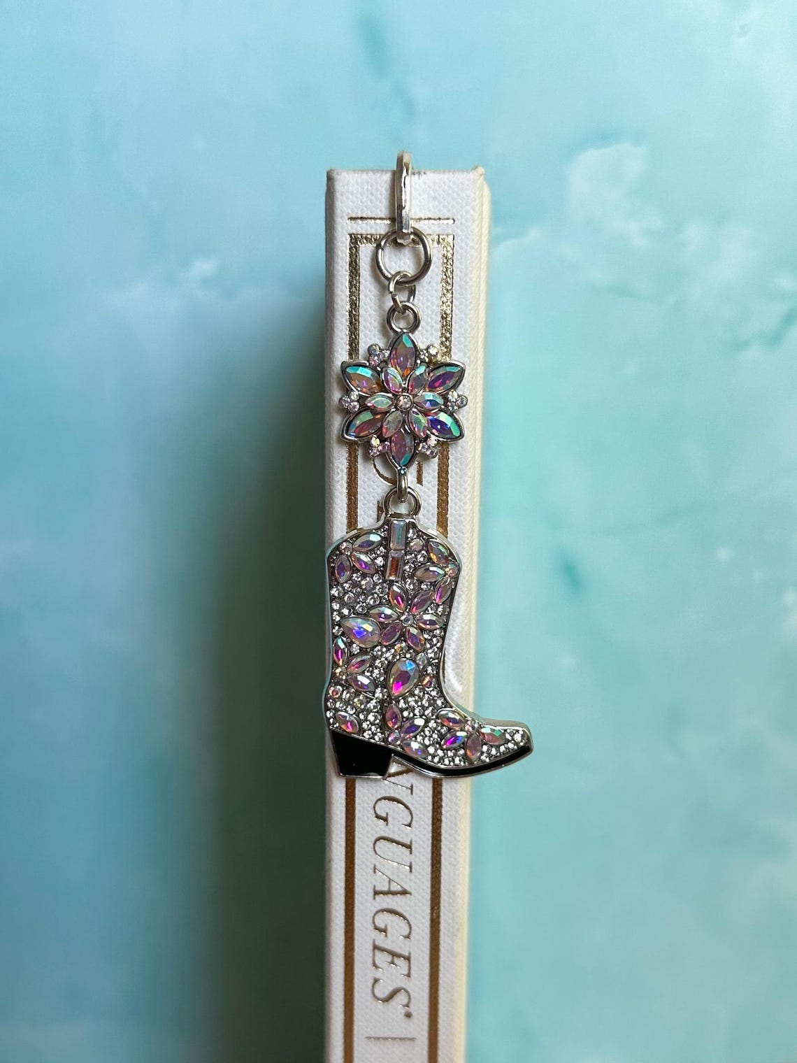 Cowgirl Boot Bookmark | Sparkly Western Bookmark | Glam Reader Gift - Etsy