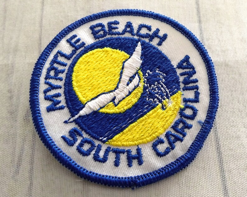 Vintage Myrtle Beach Patch 3 South Carolina Souvenir Etsy
