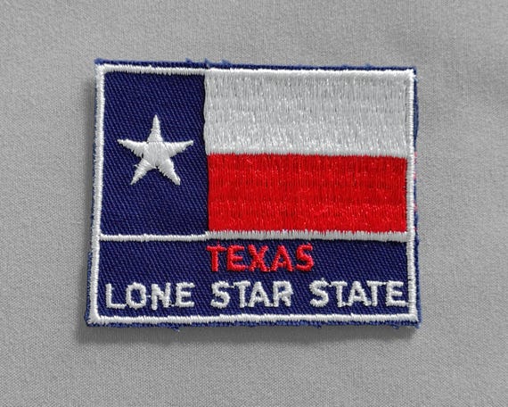 Small Vintage Texas Flag Patch 2.5", Lone Star State Memorabilia, Travel Collectible, Houston Dallas Austin Souvenir, Voyager Originals