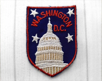 Used Vintage Washington DC Patch 2.75", Capitol Building USA Capital Travel District Columbia Congress Souvenir Senate House Representatives