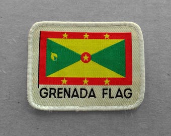GRENADA Iron-on Embroidered Clothing Patch Flag In Shield Design W - Foto 6