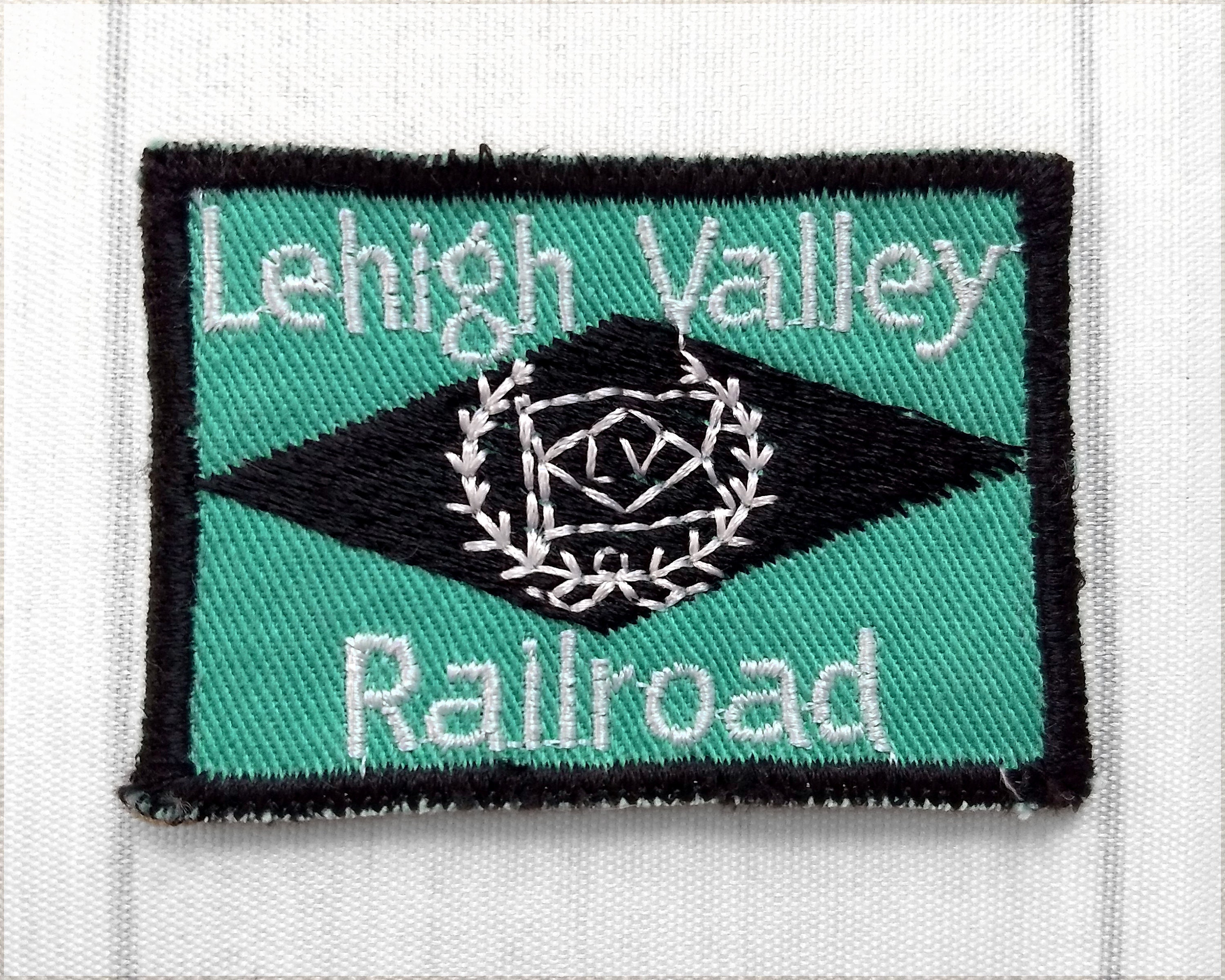 LeHigh Valley Railroad (Railway) Iron-On Embroidered Clothing Patch Train  Souvenir Logo Emblem Collectible Memorabilia Applique Gift Idea