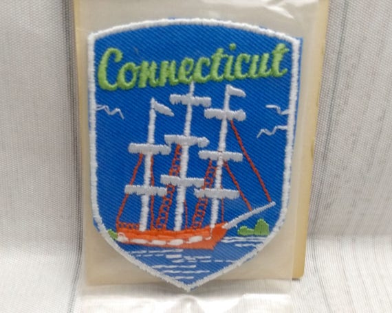 Vintage Connecticut Travel Patch