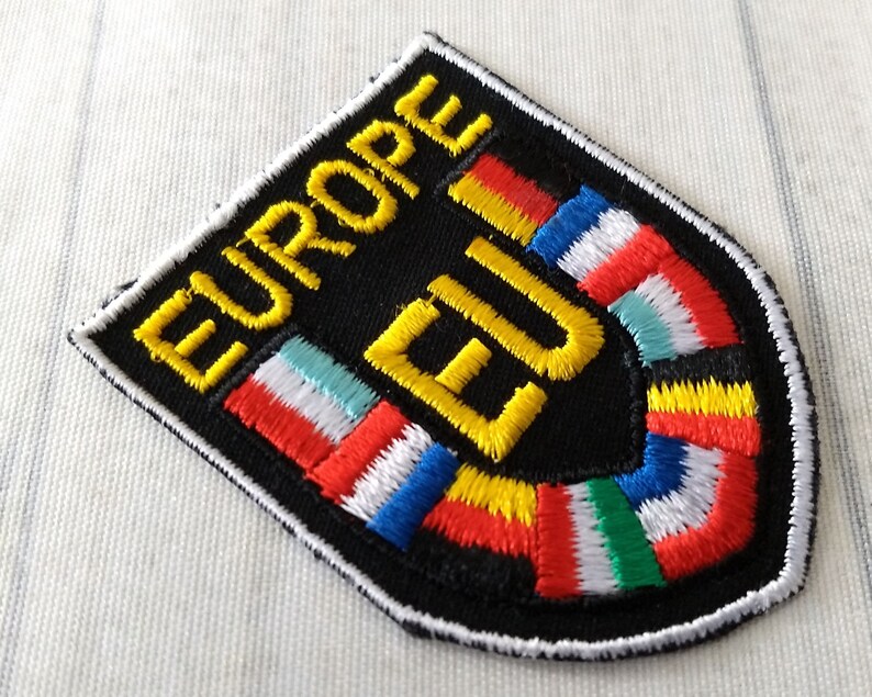 Vintage European Union Patch 2.5 Europe Country Flags Etsy