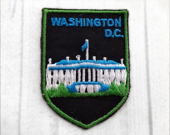 Used Vintage Washington D.C. Patch 2.75", White House Souvenir, District of Columbia Travel, United States Capital Collectible