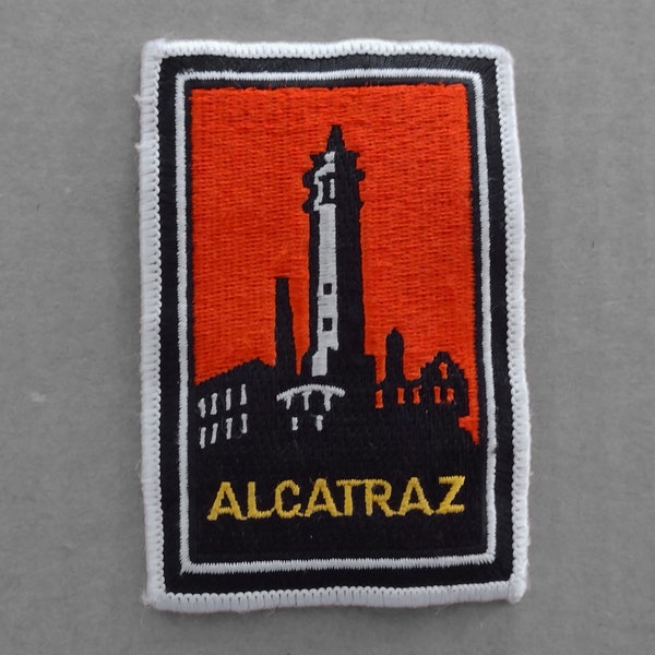 Used Vintage Alcatraz Patch 3.75", The Rock, San Francisco Souvenir, Prison Collectible, California Bay Area Travel Memorabilia