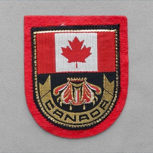 Vintage Canada Woven Patch 2.9", Canadian Flag, Travel Souvenir