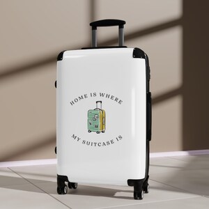 Koffer wit, reislust, avonturenkoffer, Home is Where My Suitcase Is, Explore, Nomads